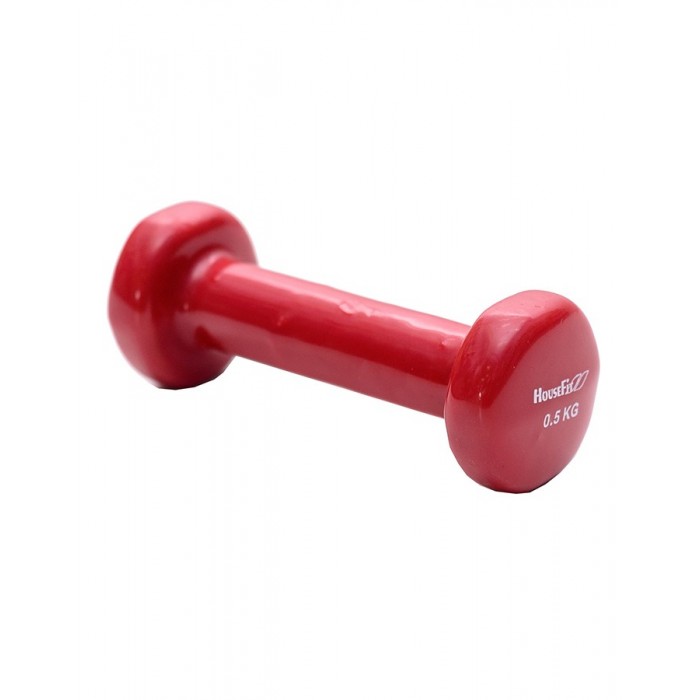Гантель для фитнеса 0,5 кг 1шт виниловая HouseFit D086-0.5