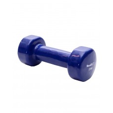 Гантель для фитнеса 2 кг 1шт для женщин и детей виниловая HouseFit D086-2