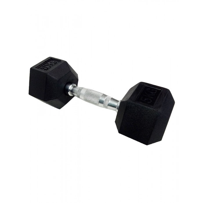 Гантель шестигранний гумовий 5 кг DD 6442-5