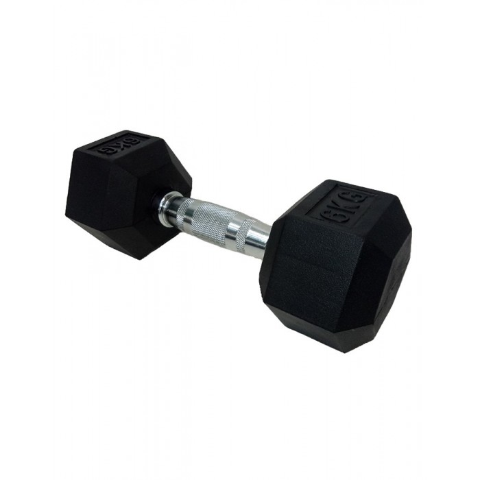 Гантель шестигранний гумовий 6 кг DD 6442-6