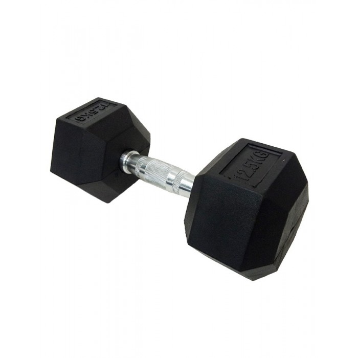Гантель шестигранная обрезиненная 12,5 кг DD 6442-12.5