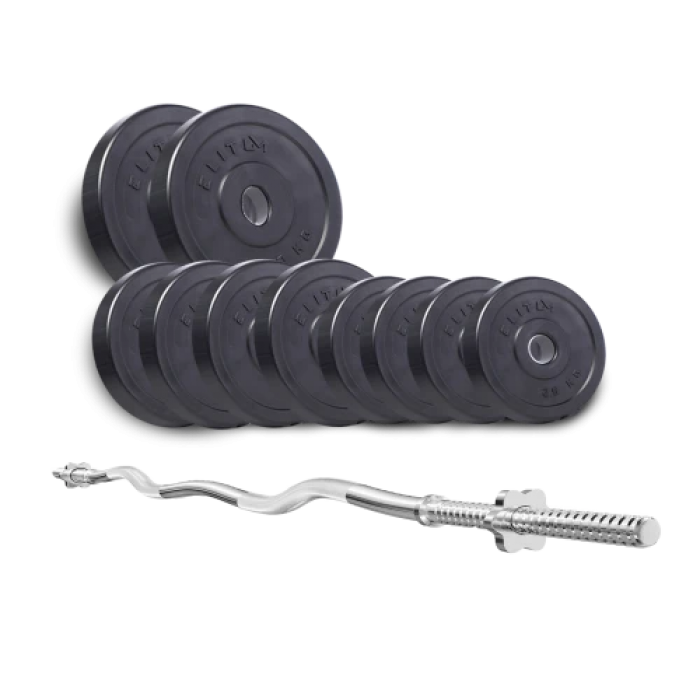 Штанга з млинцями 56 кг Elitum Titan