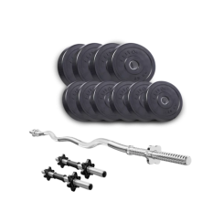 Набір Elitum Titan 25 кг зі штангою та гантелями