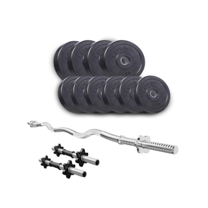 Набір Elitum Titan 25 кг зі штангою та гантелями
