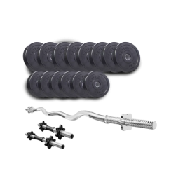 Набір Elitum Titan 35 кг зі штангою та гантелями