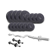 Набір Elitum Titan 45 кг зі штангою та гантелями