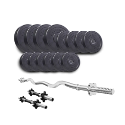 Набір Elitum Titan 45 кг зі штангою та гантелями