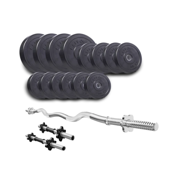 Набір Elitum Titan 45 кг зі штангою та гантелями