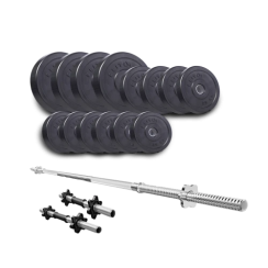 Набір Elitum Titan 48 кг зі штангою та гантелями