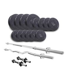 Набір Elitum Titan 54 кг зі штангами та гантелями