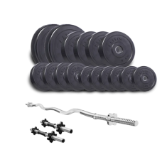 Набір Elitum Titan 65 кг зі штангою та гантелями