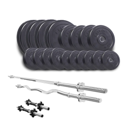 Набір Elitum Titan 94 кг зі штангами та гантелями