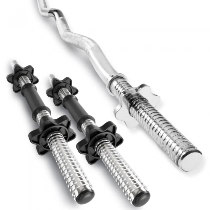 Набір Hop-Sport Premium 56 кг зі штангою та гантелями.