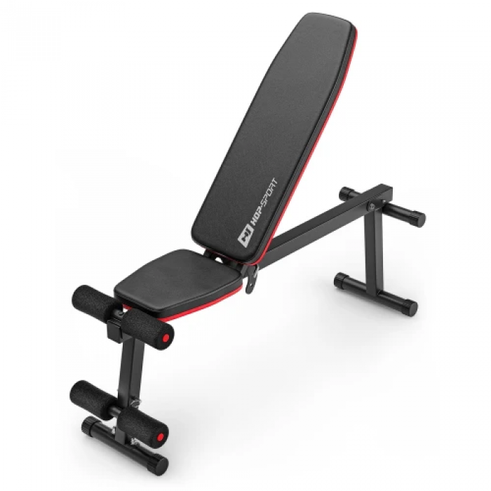 Набір Hop-Sport Premium 69 кг з лавою HS-1010 Pro та штангою