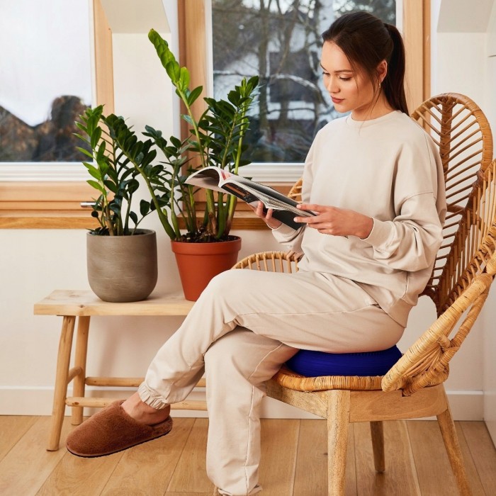 Балансувальна подушка-диск 4FIZJO MED+ 33 см сенсомоторна, масажна Blue (P-5907739312655)