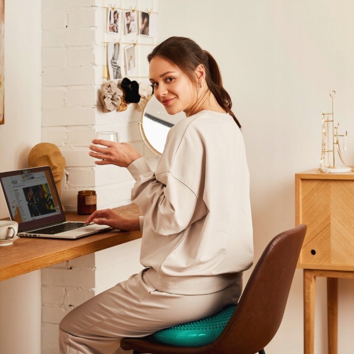 Балансувальна подушка-диск 4FIZJO PRO+ 33 см сенсомоторна, масажна Mint (P-5907739314468)