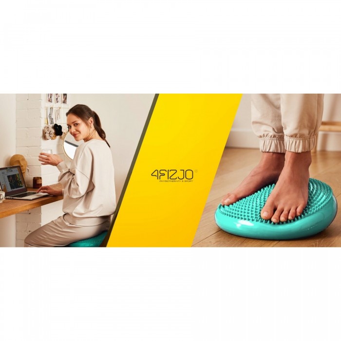 Балансувальна подушка-диск 4FIZJO PRO+ 33 см сенсомоторна, масажна Mint (P-5907739314468)