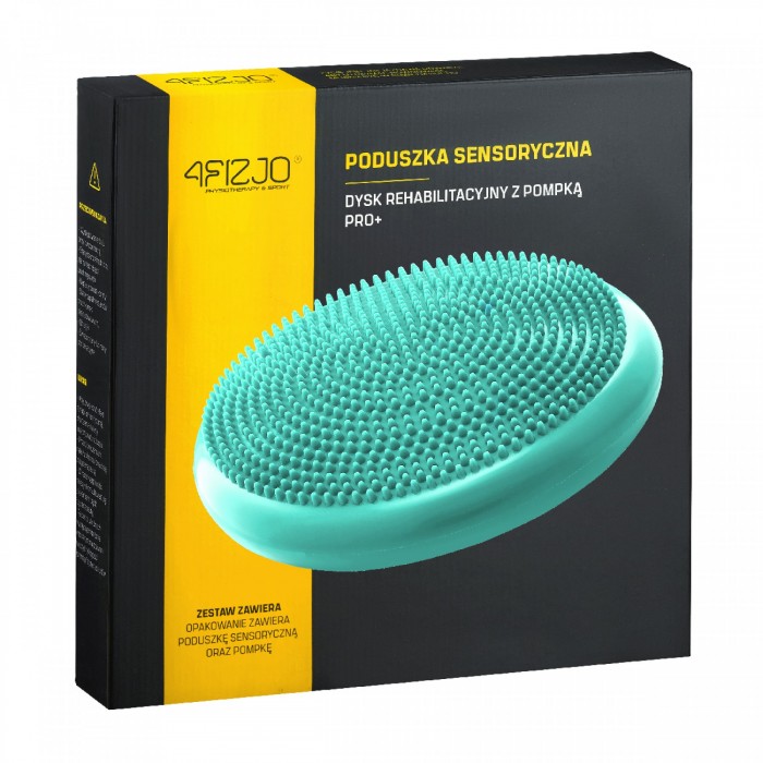 Балансувальна подушка-диск 4FIZJO PRO+ 33 см сенсомоторна, масажна Mint (P-5907739314468)