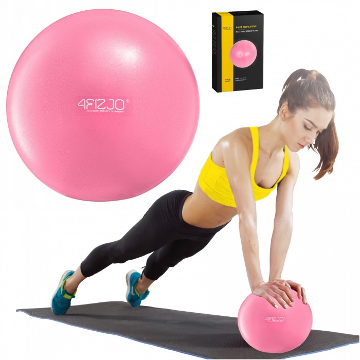 Мяч для пилатеса, йоги, реабилитации 4FIZJO 22 см Pink (P-5907739314482)