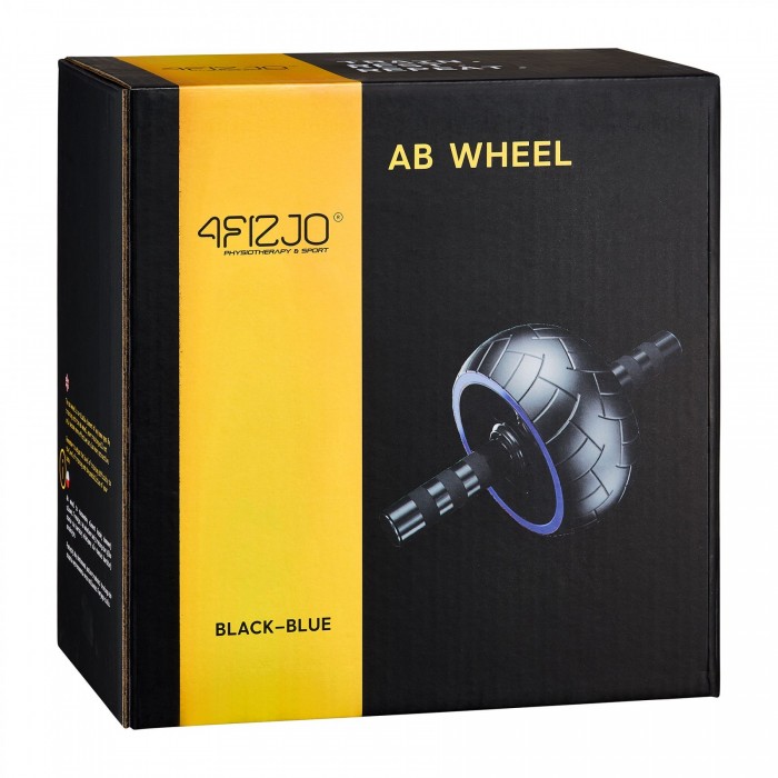 Ролик (гімнастичне колесо) для преса 4FIZJO Ab Wheel XL Black/Blue (P-5907739314437)