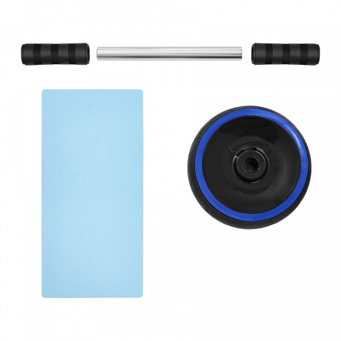 Ролик (гімнастичне колесо) для преса 4FIZJO Ab Wheel XL Black/Blue (P-5907739314437)