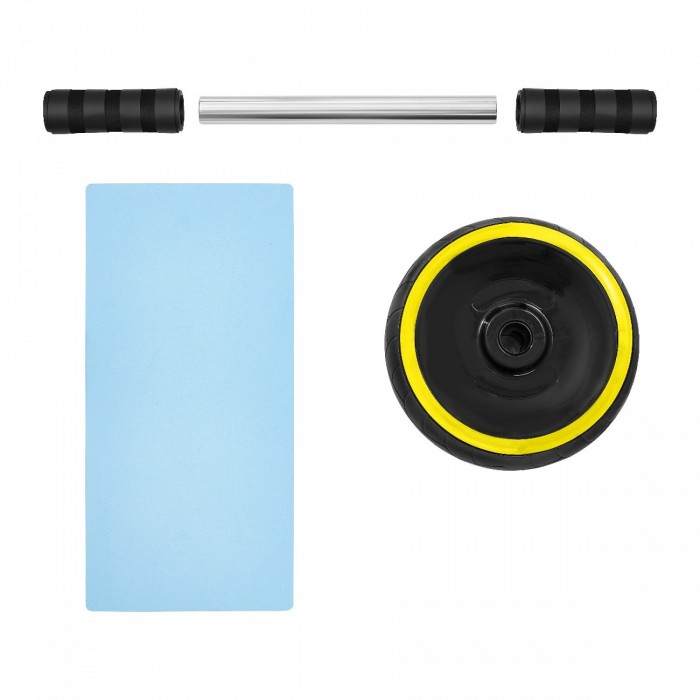 Ролик (гімнастичне колесо) для преса 4FIZJO Ab Wheel XL Black/Yellow (P-5907739314444)