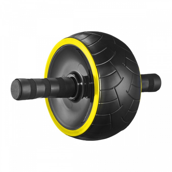 Ролик (гімнастичне колесо) для преса 4FIZJO Ab Wheel XL Black/Yellow (P-5907739314444)