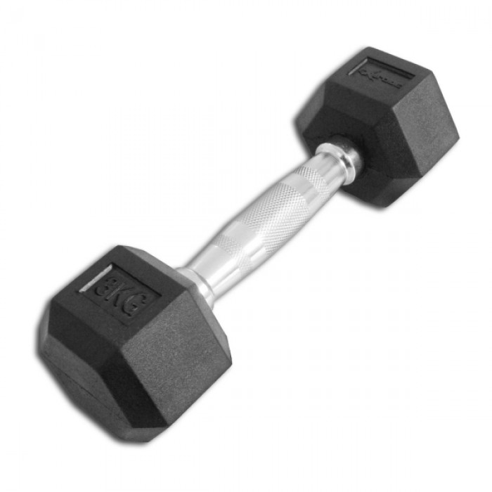 Гантель гексагональна гумова 3 кг InterAtletika Explode PD-108-03