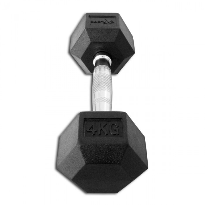 Гантель гексагональная обрезиненная 4 кг InterAtletika Explode PD-108-04