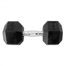Гантель гексагональна гумова 17,5 кг InterAtletika Explode PD-108-17,5