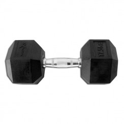 Гантель гексагональная обрезиненная 17,5 кг InterAtletika Explode PD-108-17,5