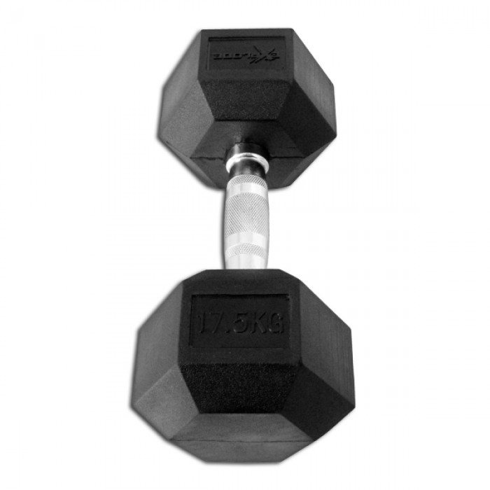 Гантель гексагональная обрезиненная 17,5 кг InterAtletika Explode PD-108-17,5