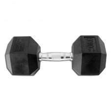 Гантель гексагональна гумова 20 кг InterAtletika Explode PD-108-20