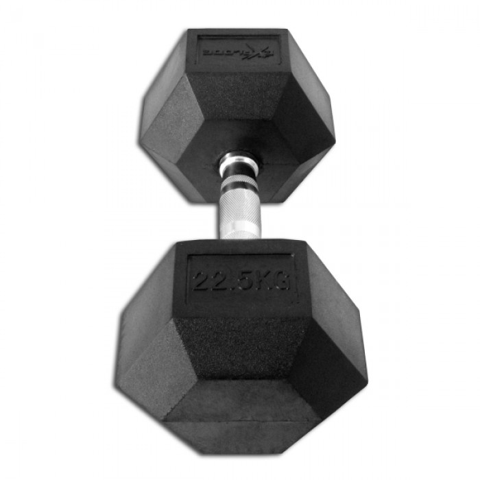 Гантель гексагональная обрезиненная 22,5 кг InterAtletika Explode PD-108-22,5