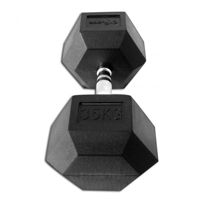 Гантель гексагональная обрезиненная 35 кг InterAtletika Explode PD-108-35