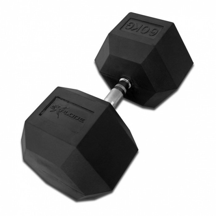 Гантель гексагональная обрезиненная 65 кг InterAtletika Explode PD-108-65