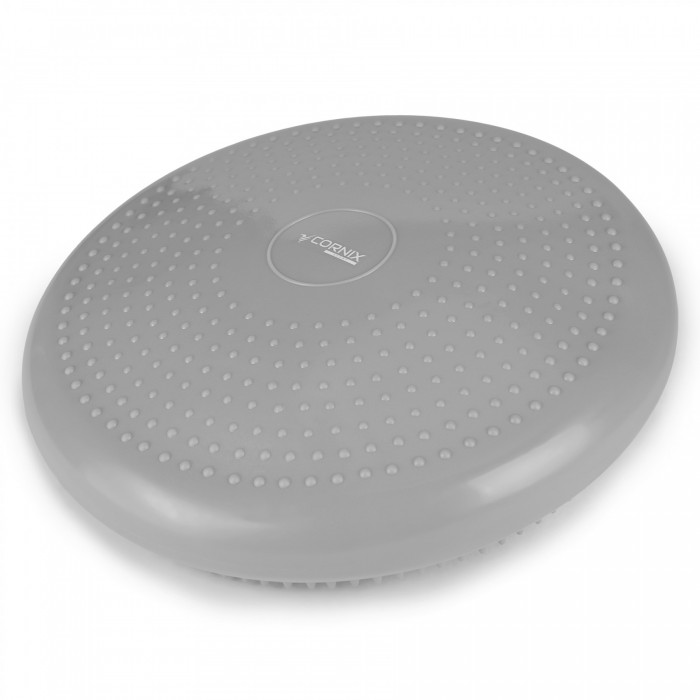 Балансувальна подушка-диск Cornix 33 см (сенсомоторна) масажна XR-0053 Grey
