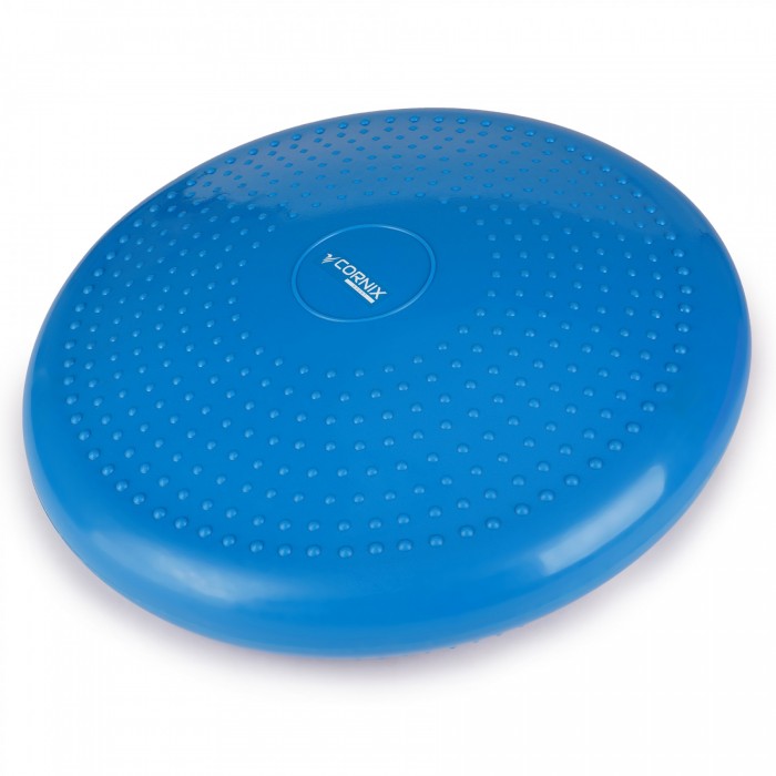 Балансувальна подушка-диск Cornix 33 см (сенсомоторна) масажна XR-0054 Blue