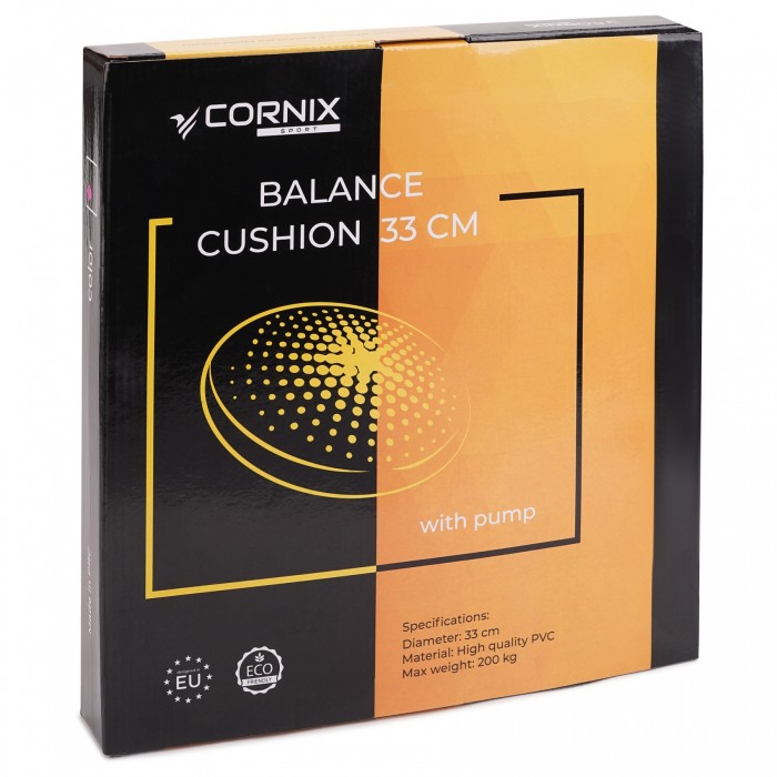 Балансувальна подушка-диск Cornix 33 см (сенсомоторна) масажна XR-0054 Blue