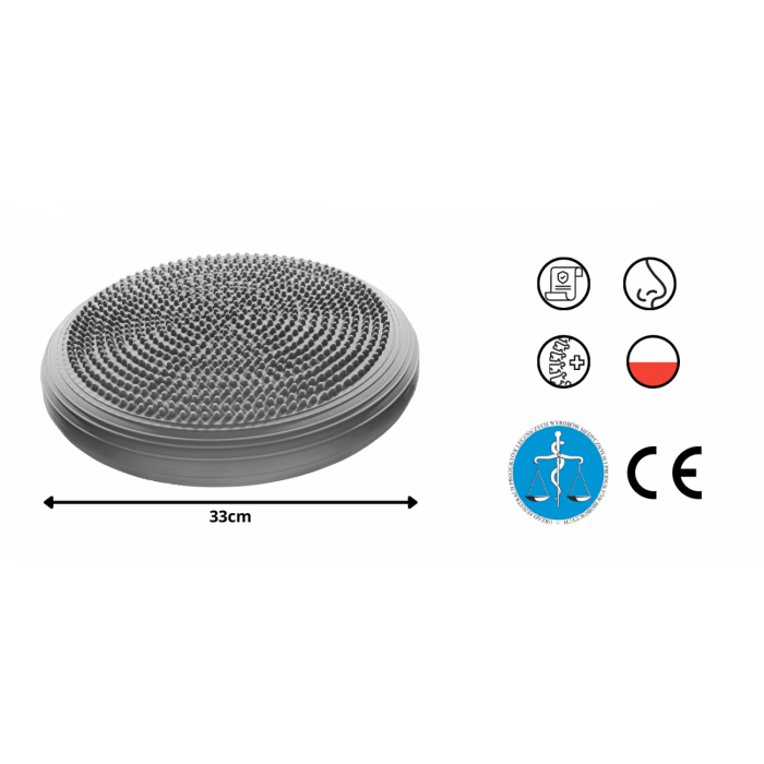 Балансувальна подушка-диск Cornix 33 см (сенсомоторна) масажна XR-0056 Violet