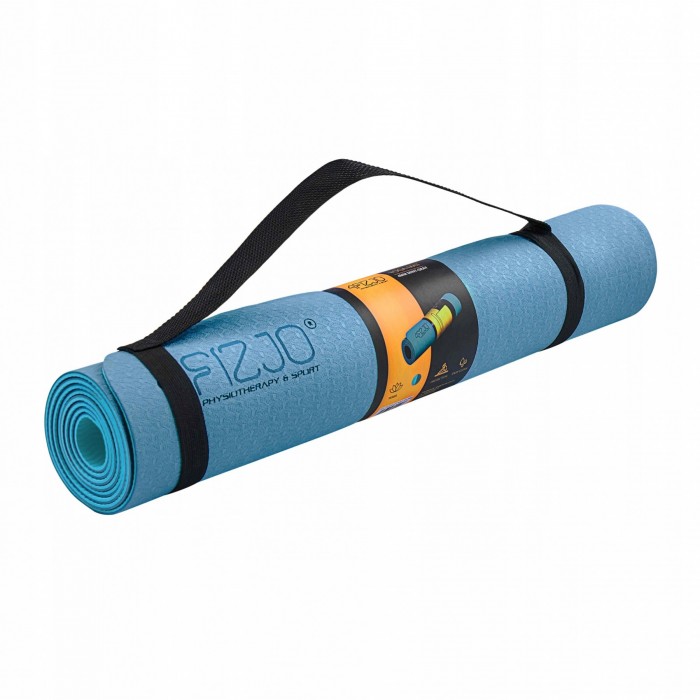 Коврик спортивный 4FIZJO TPE 4 мм для йоги 4FJ0334 Blue/Sky Blue
