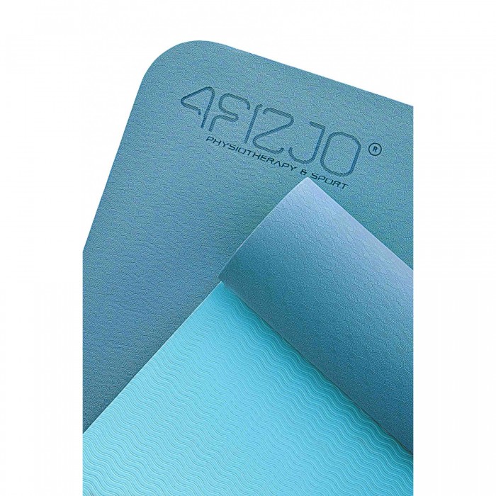Коврик спортивный 4FIZJO TPE 4 мм для йоги 4FJ0334 Blue/Sky Blue