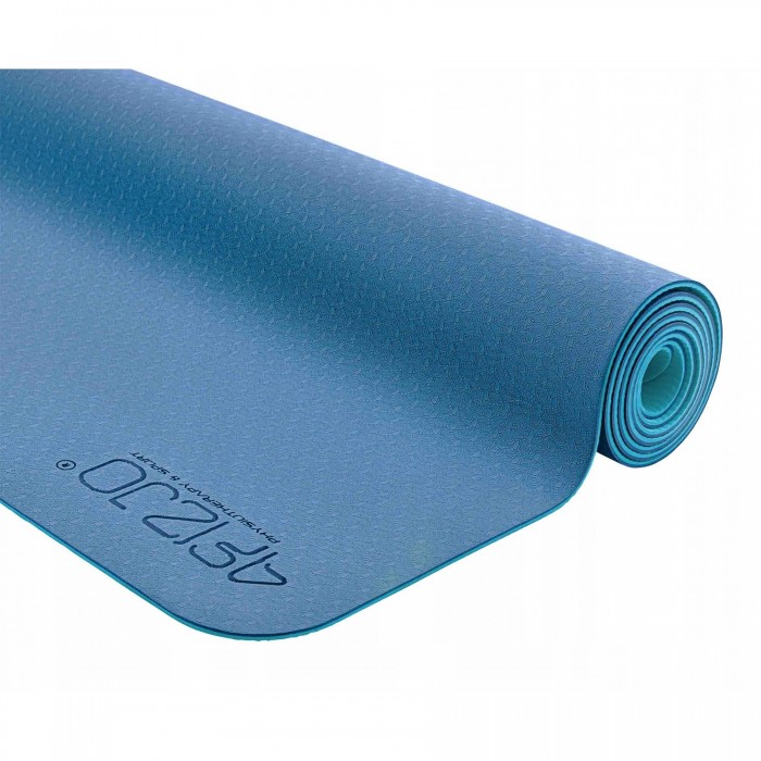 Коврик спортивный 4FIZJO TPE 4 мм для йоги 4FJ0334 Blue/Sky Blue