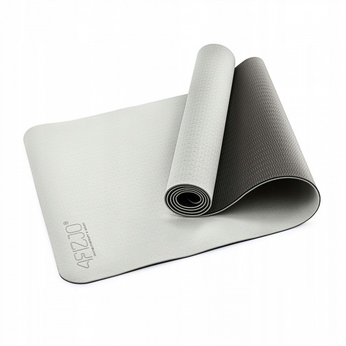 Килимок спортивний 4FIZJO TPE 4 мм для йоги 4FJ0336 Grey/Black