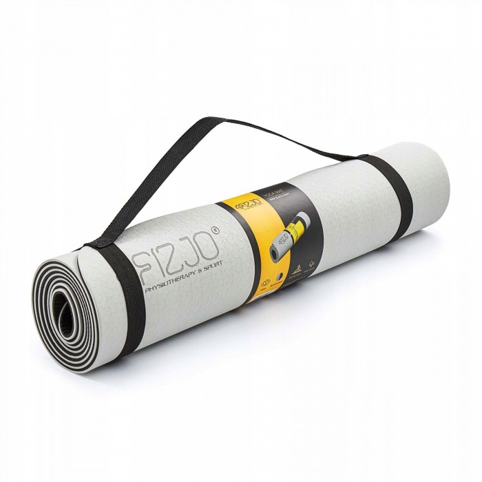 Килимок спортивний 4FIZJO TPE 4 мм для йоги 4FJ0336 Grey/Black