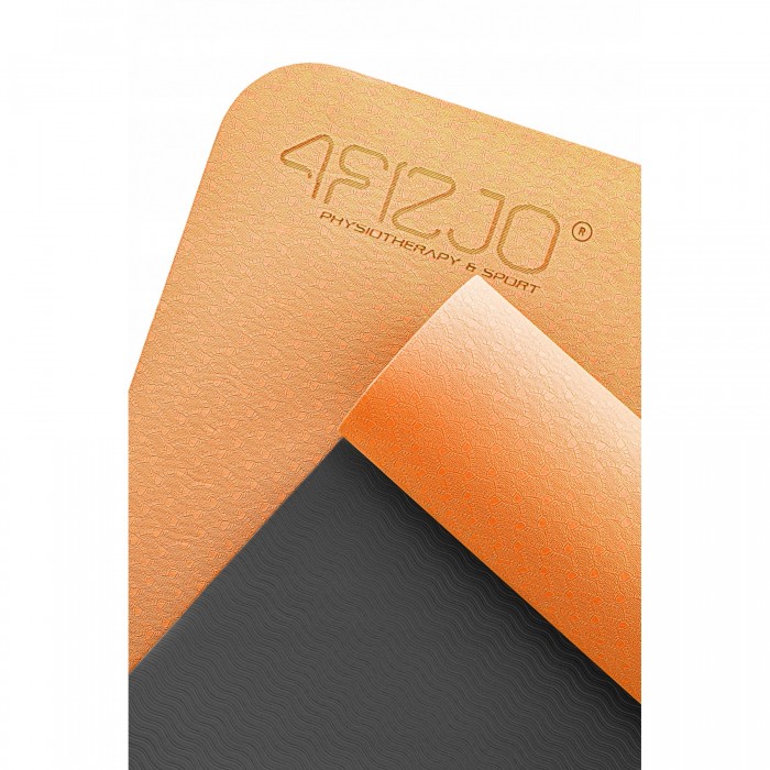 Коврик спортивный 4FIZJO TPE 4 мм для йоги 4FJ0337 Orange/Black