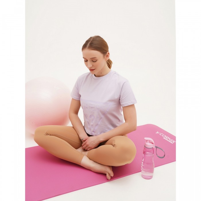 Коврик спортивный Cornix NBR 183 x 61 x 1 cм для йоги и фитнеса XR-0010 Pink