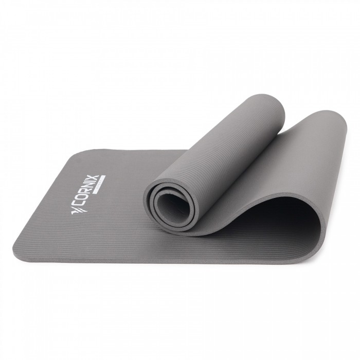 Килимок спортивний Cornix NBR 183 x 61 x 1 см для йоги та фітнесу XR-0012 Grey