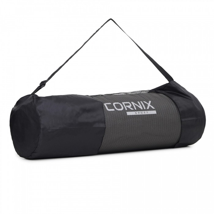 Килимок спортивний Cornix NBR 183 x 61 x 1 см для йоги та фітнесу XR-0012 Grey