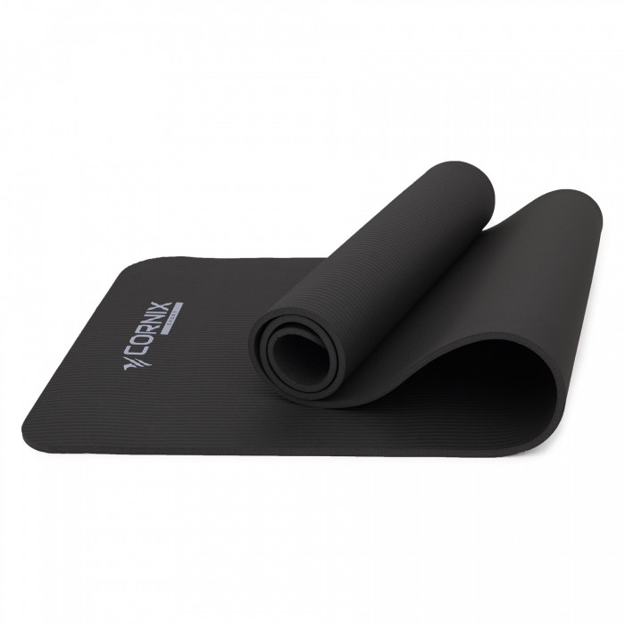 Килимок спортивний Cornix NBR 183 x 61 x 1 см для йоги та фітнесу XR-0013 Black